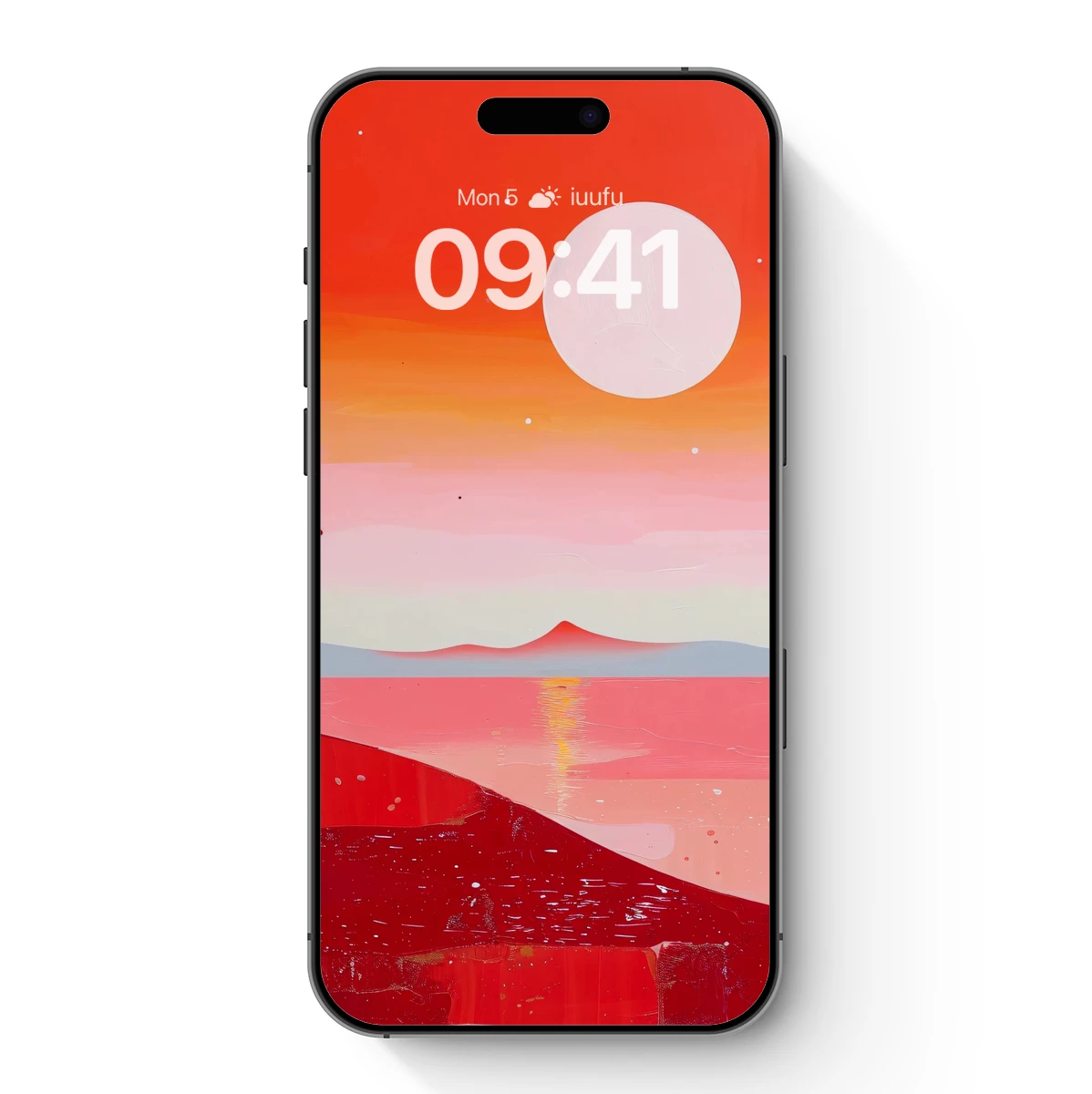 Eternal Sunset: Abstract Horizon in Warm Tones