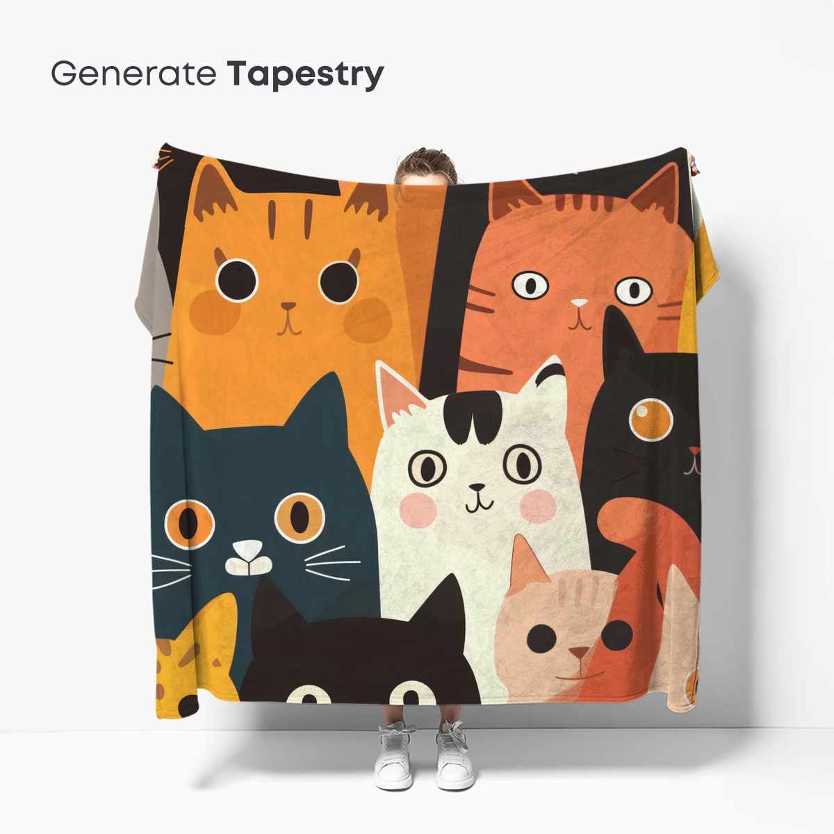 Cuddly Cat Crew: Whimsical Feline Gathering - Image 5
