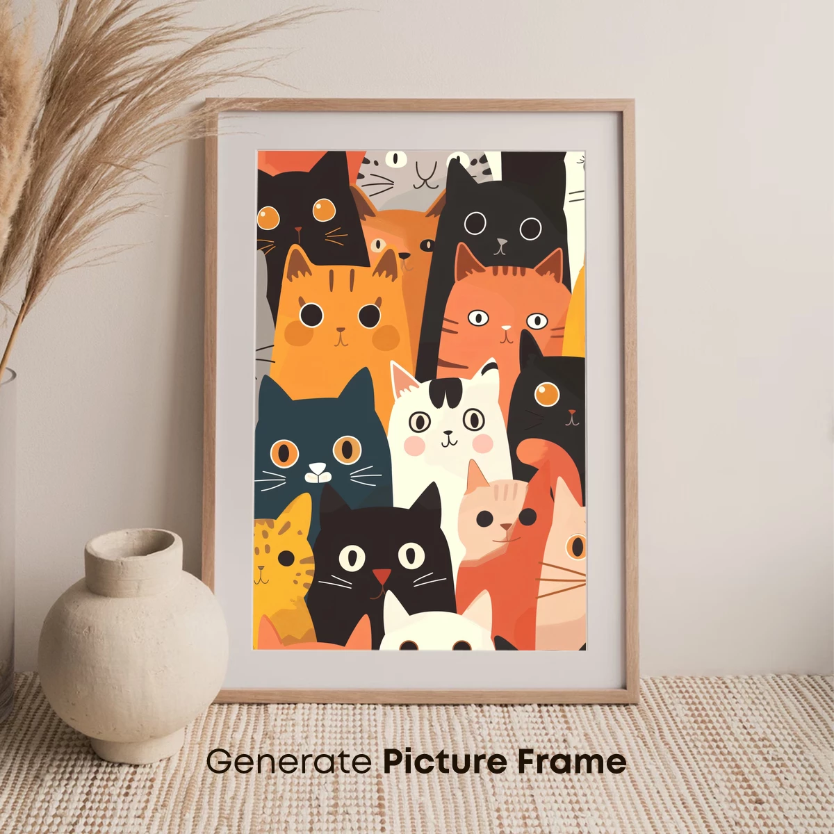 Cuddly Cat Crew: Whimsical Feline Gathering - Image 7