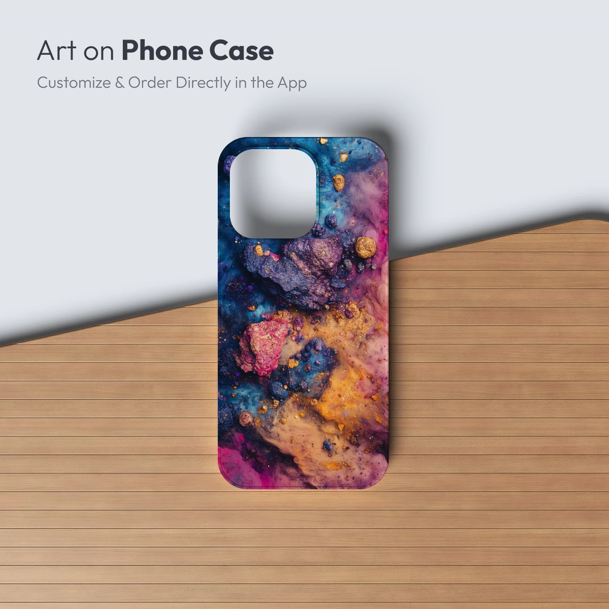 Cosmic Dust Symphony: Abstract Color Fusion - Image 3