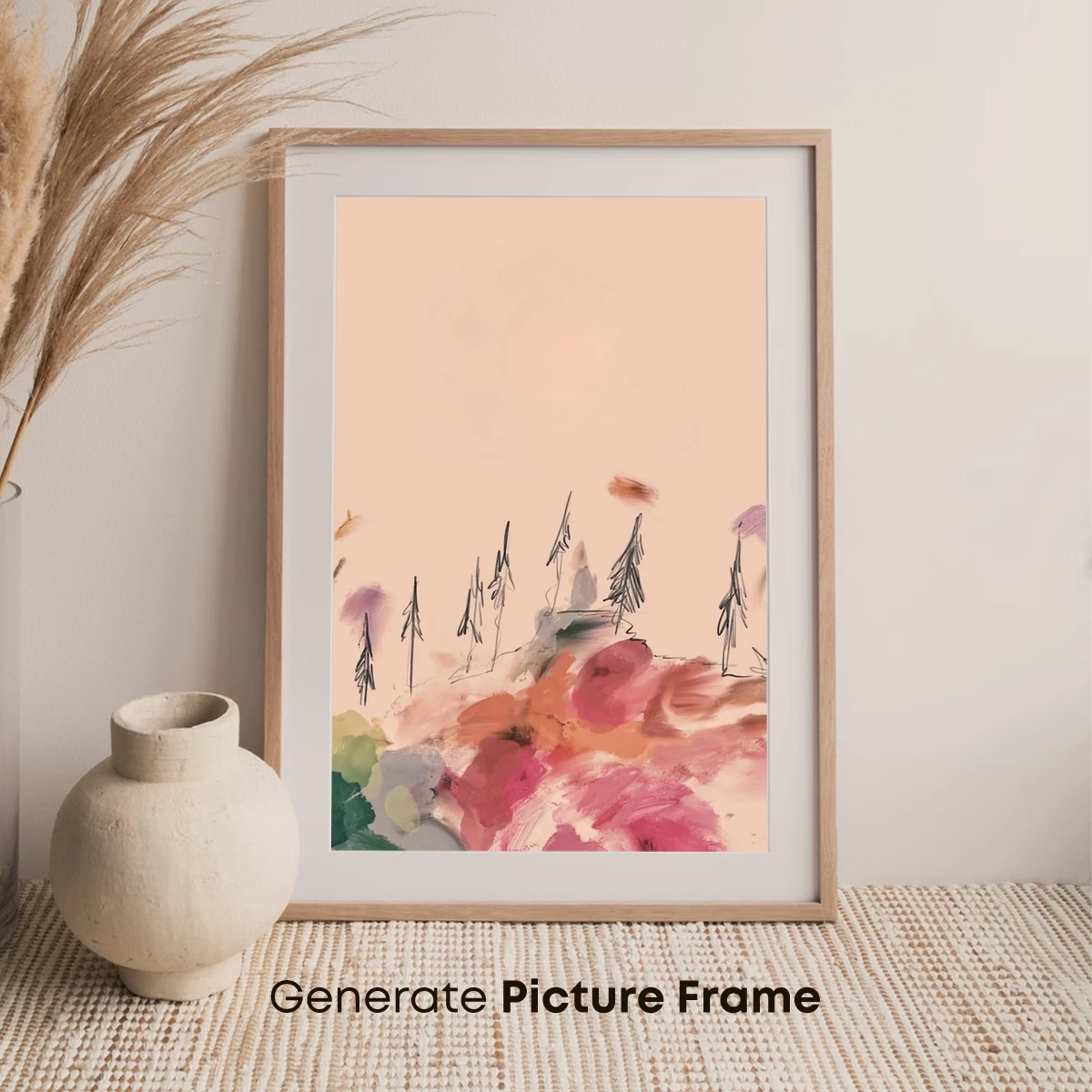 Abstract Floral Whisper: Pastel Dreamscape - Image 7