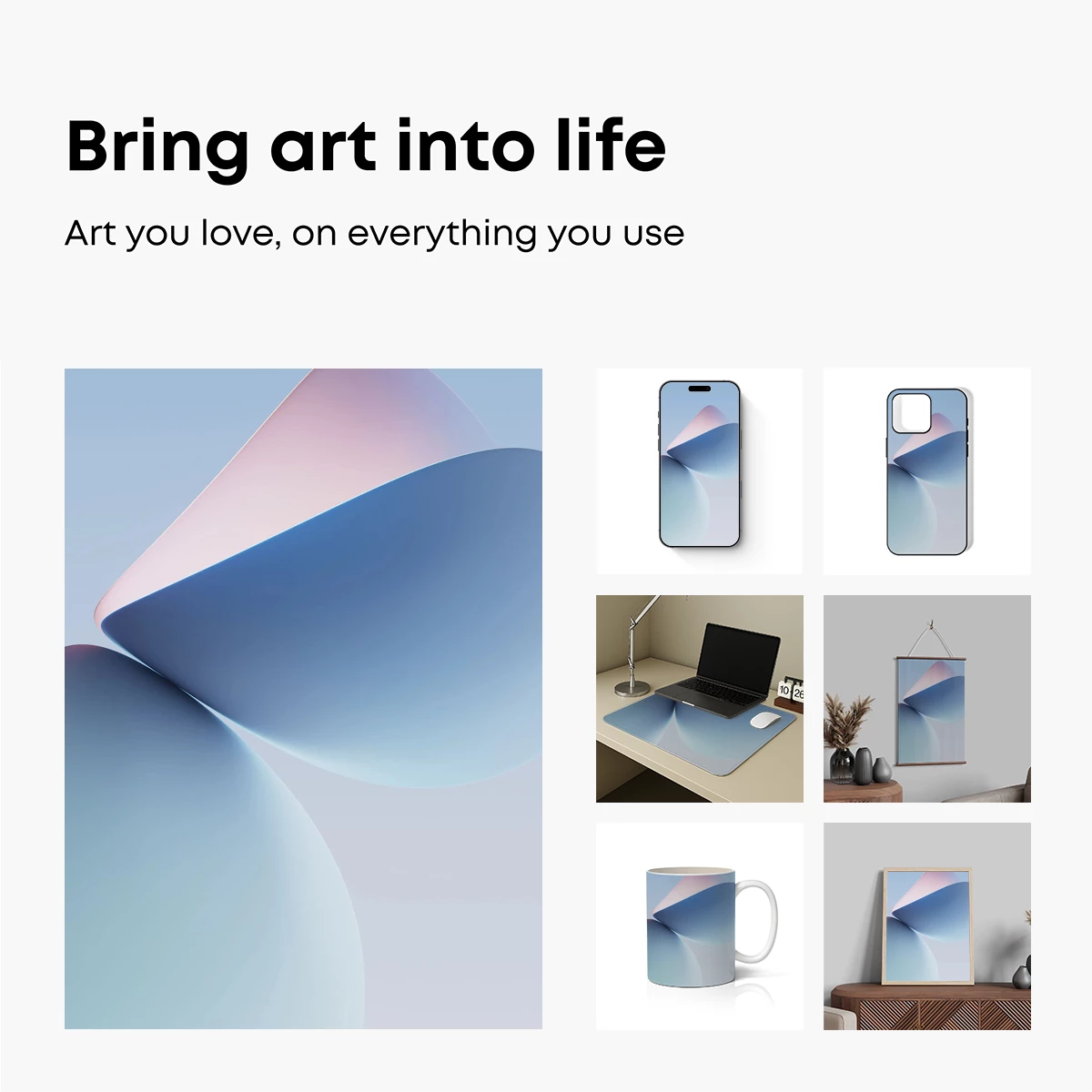 Ethereal Gradient Sculptures - Image 2