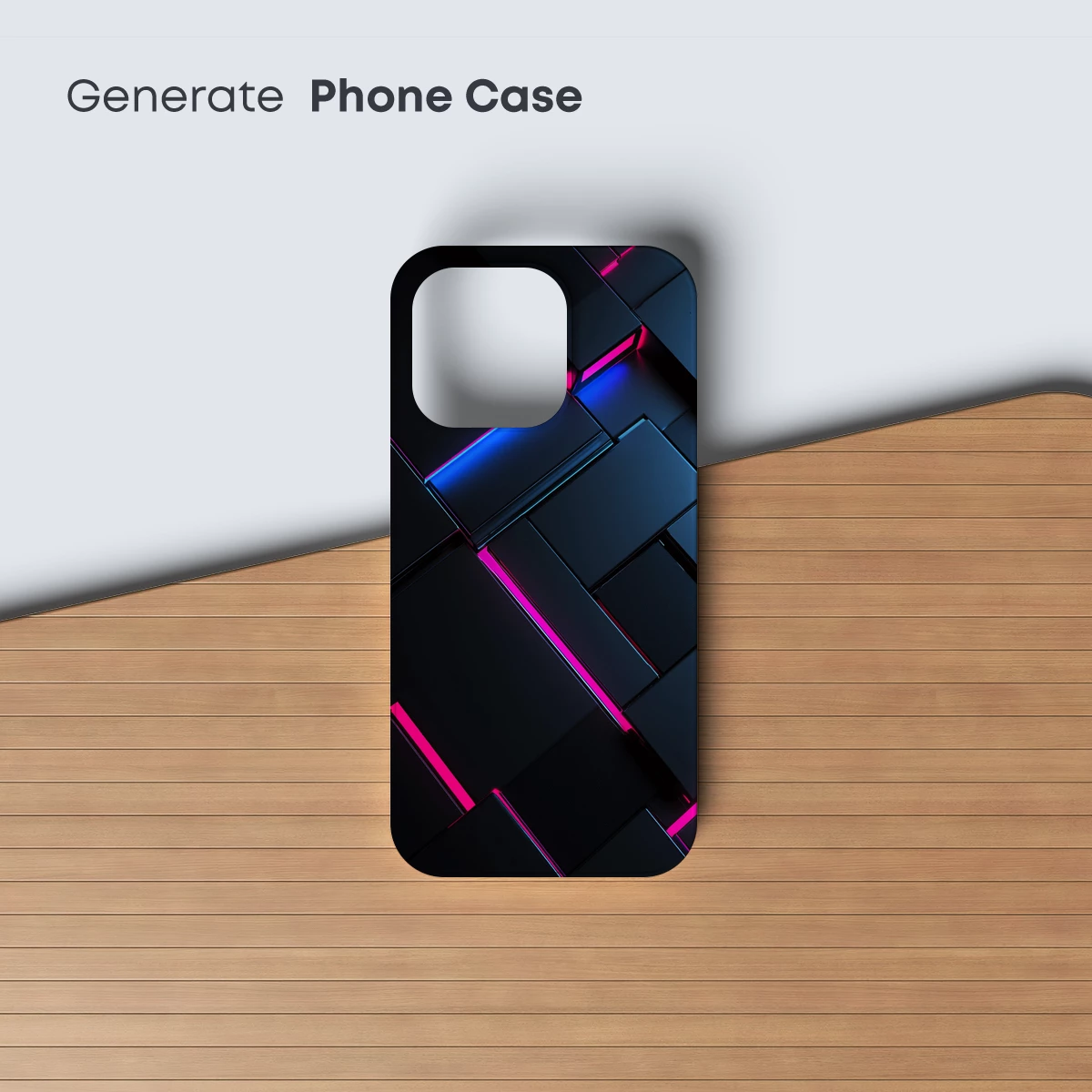 Neon Grid Odyssey: Futuristic Cubes in Glow - Image 3