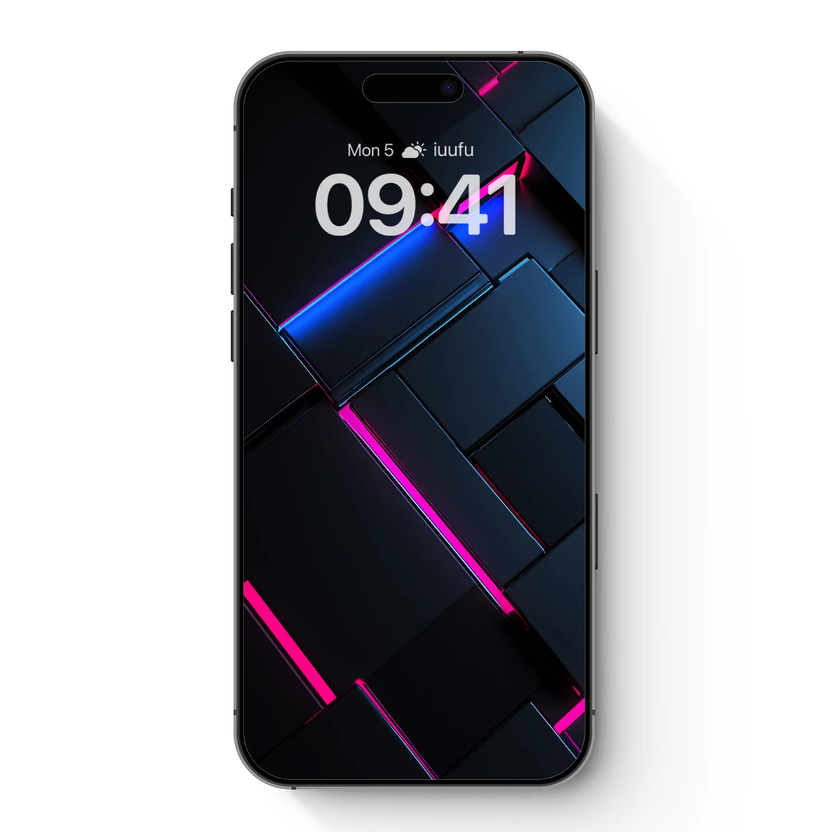 Neon Grid Odyssey: Futuristic Cubes in Glow - Image 1