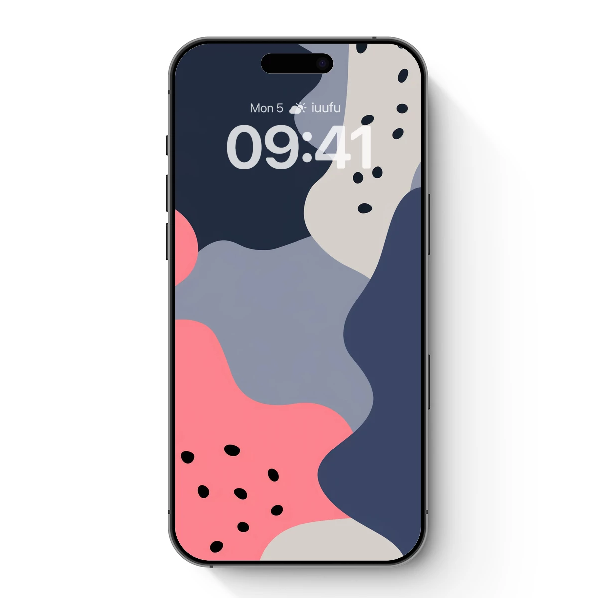 Abstract Fusion: Dotted Waves in Pastel Harmony