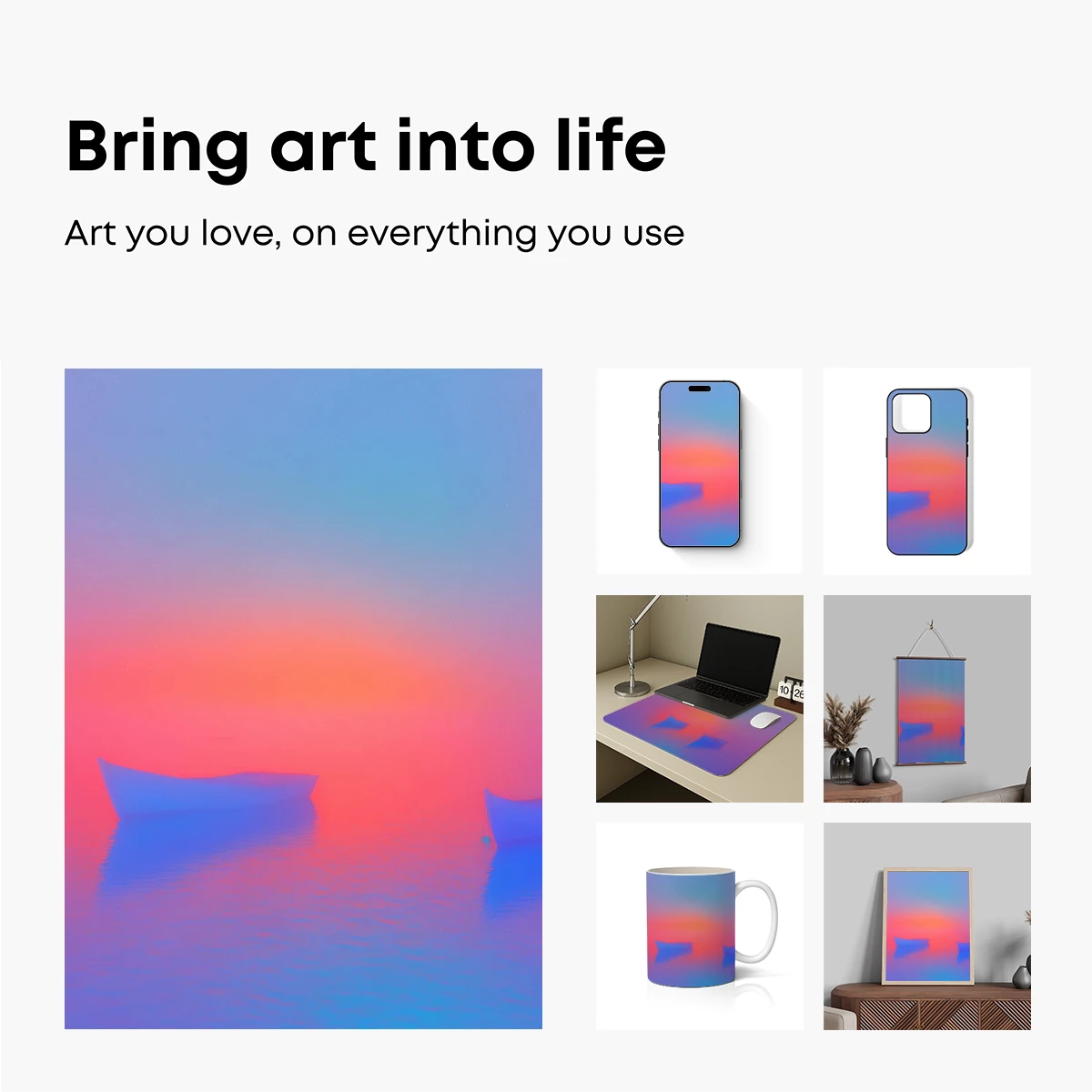 Foggy Dawn Boats: A Surreal Symphony in Mist - Image 2