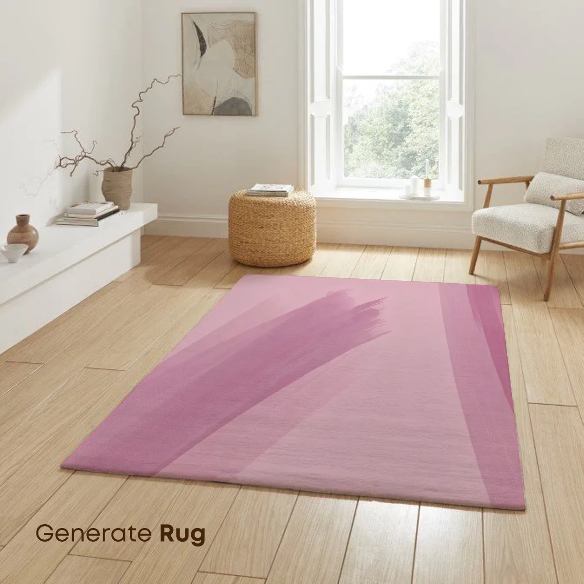 Blush Brushstrokes: Abstract Pink Harmony - Image 6