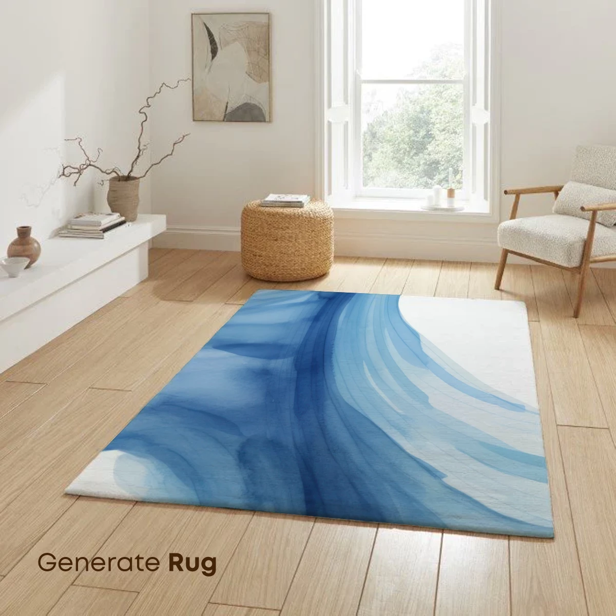 Ethereal Blue Whispers: Abstract Flow - Image 6