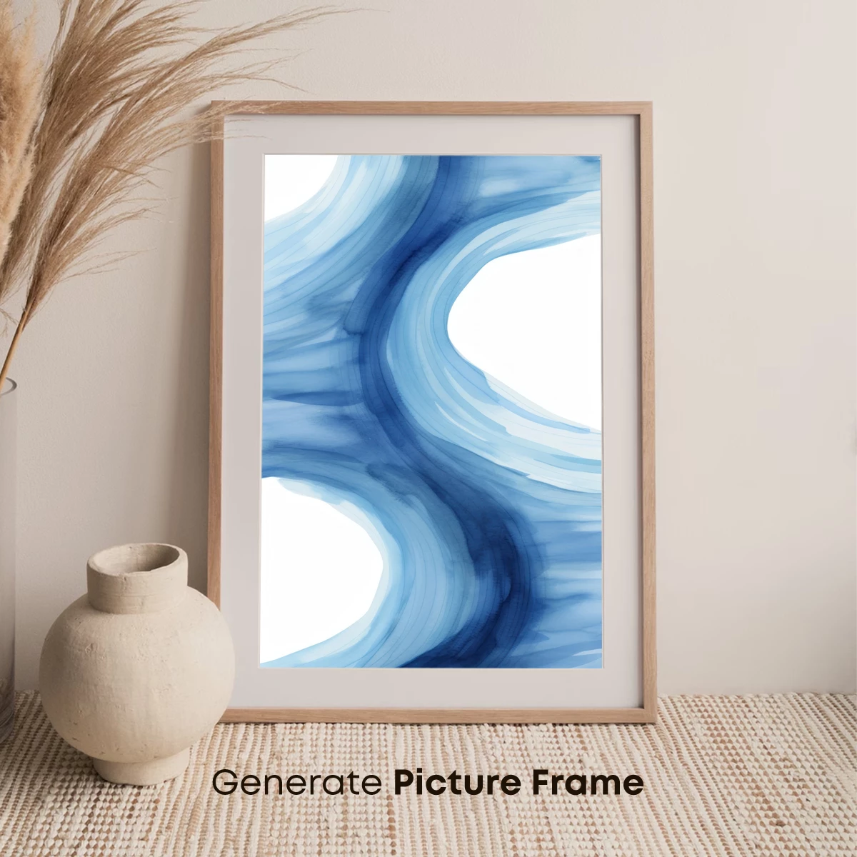 Ethereal Blue Whispers: Abstract Flow - Image 7