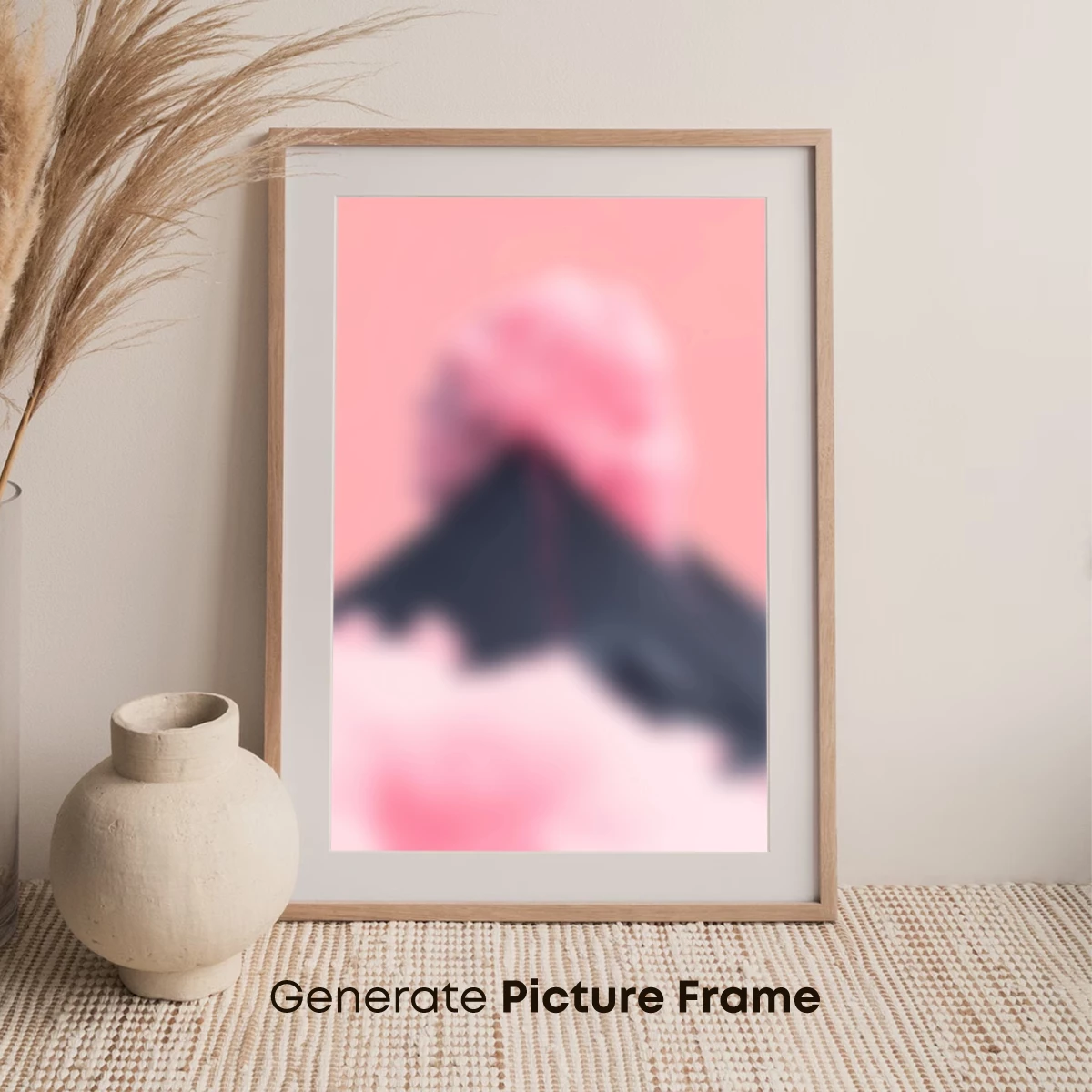 Blurred Elegance: Abstract Floral Silhouette - Image 7