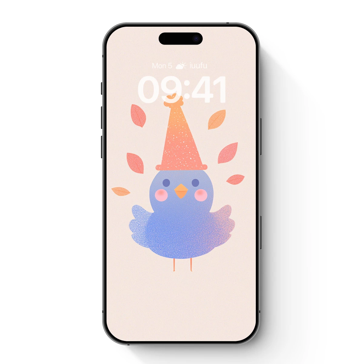 Festive Bluebird in Autumnal Party Hat Festive Bluebird in Autumnal Party Hat