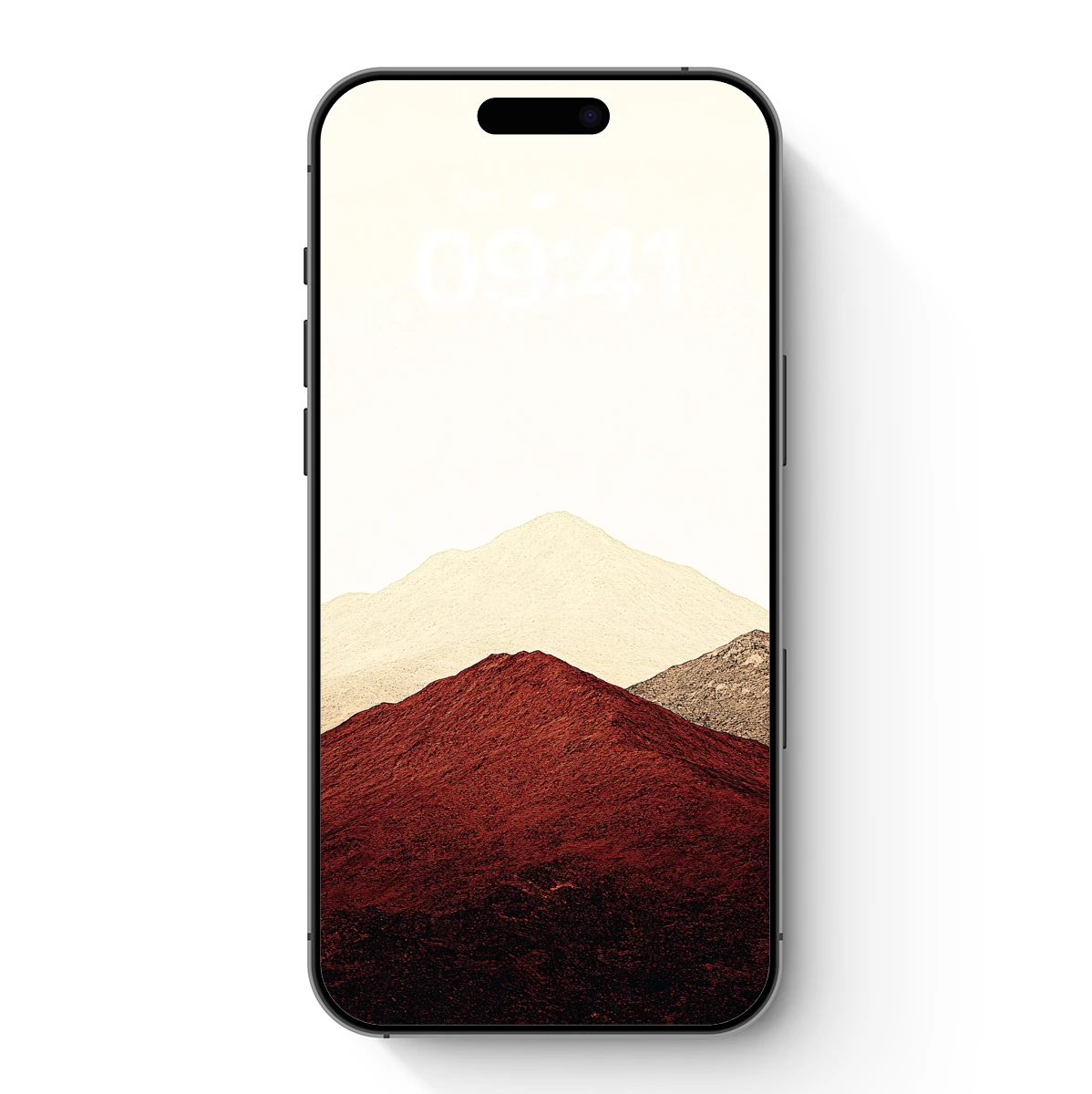 Strata of Silence: Red and Beige Mountain Layers