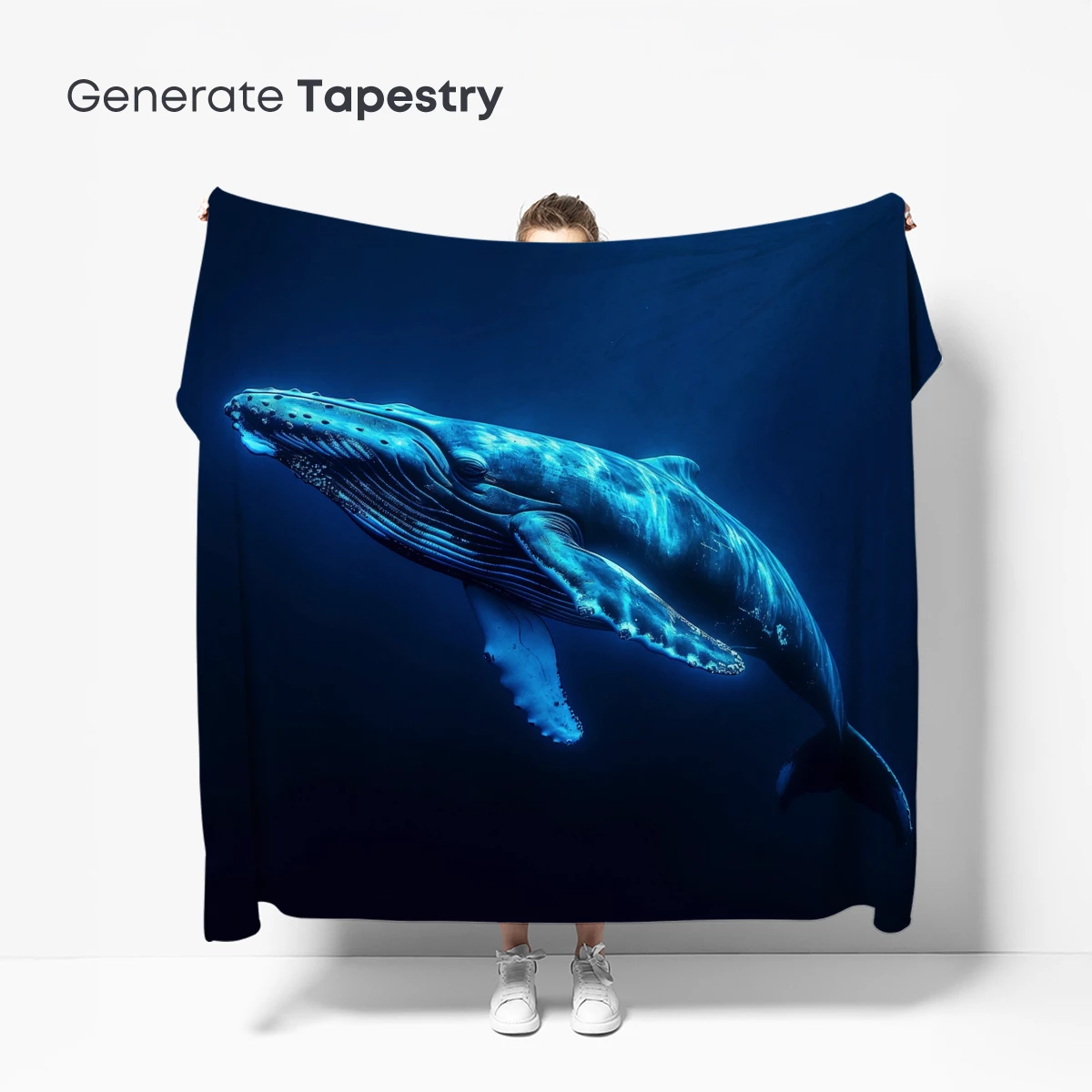 Luminous Depths: Humpback Whale's Blue Odyssey - Image 5