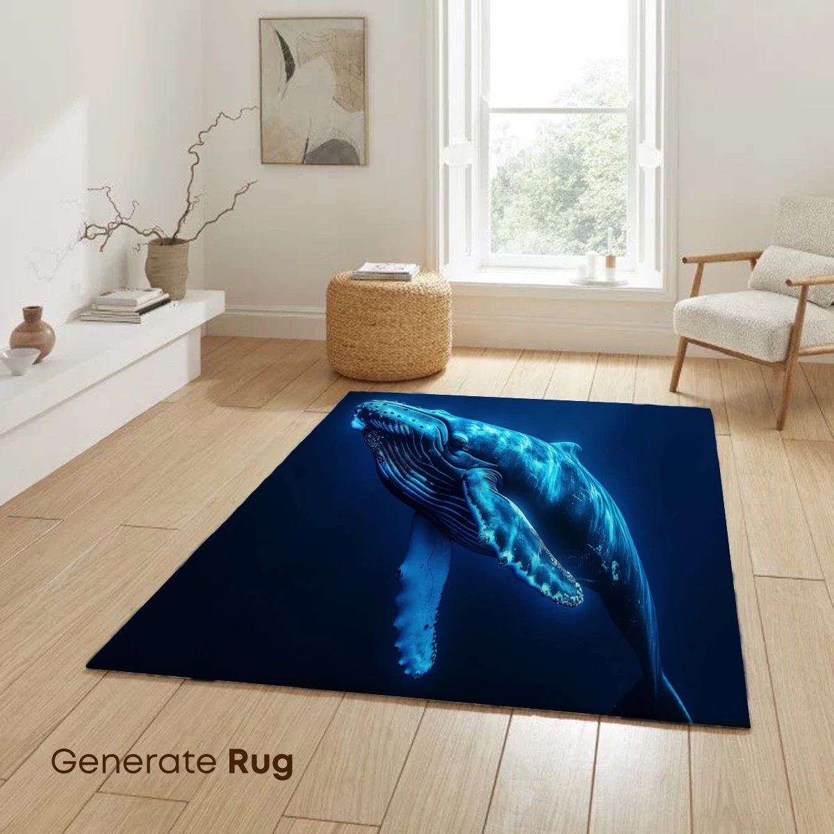 Luminous Depths: Humpback Whale's Blue Odyssey - Image 6