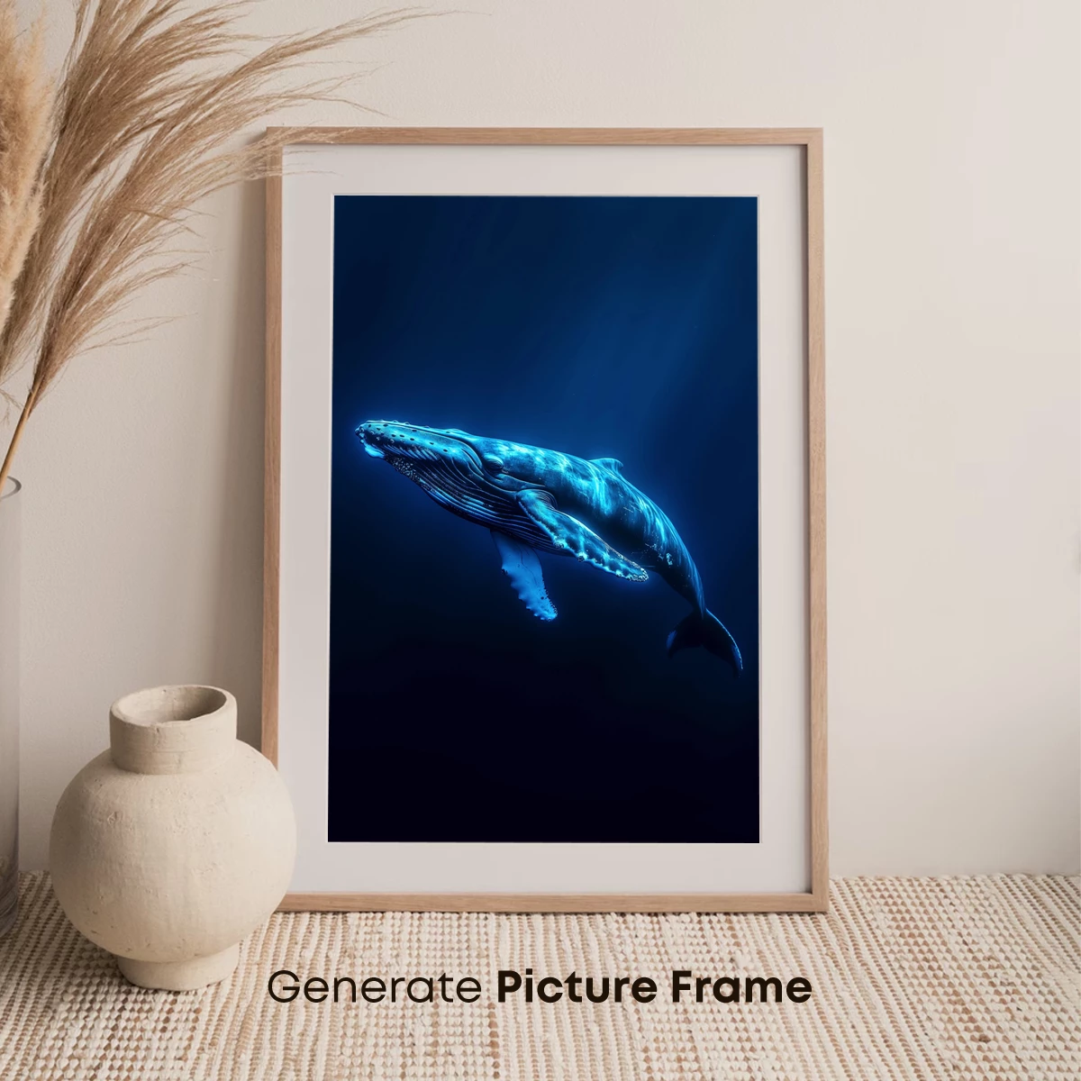 Luminous Depths: Humpback Whale's Blue Odyssey - Image 7