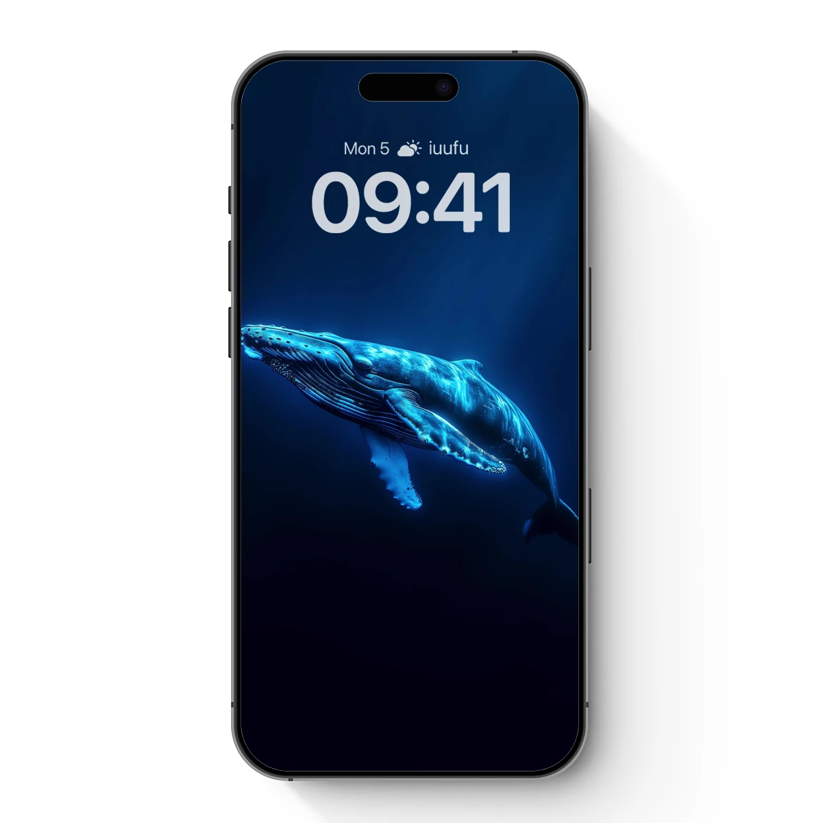 Luminous Depths: Humpback Whale's Blue Odyssey