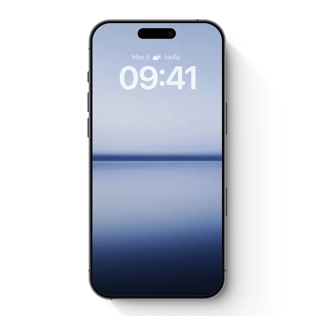 Eternal Horizon: Blurred Serenity in Blue Tones