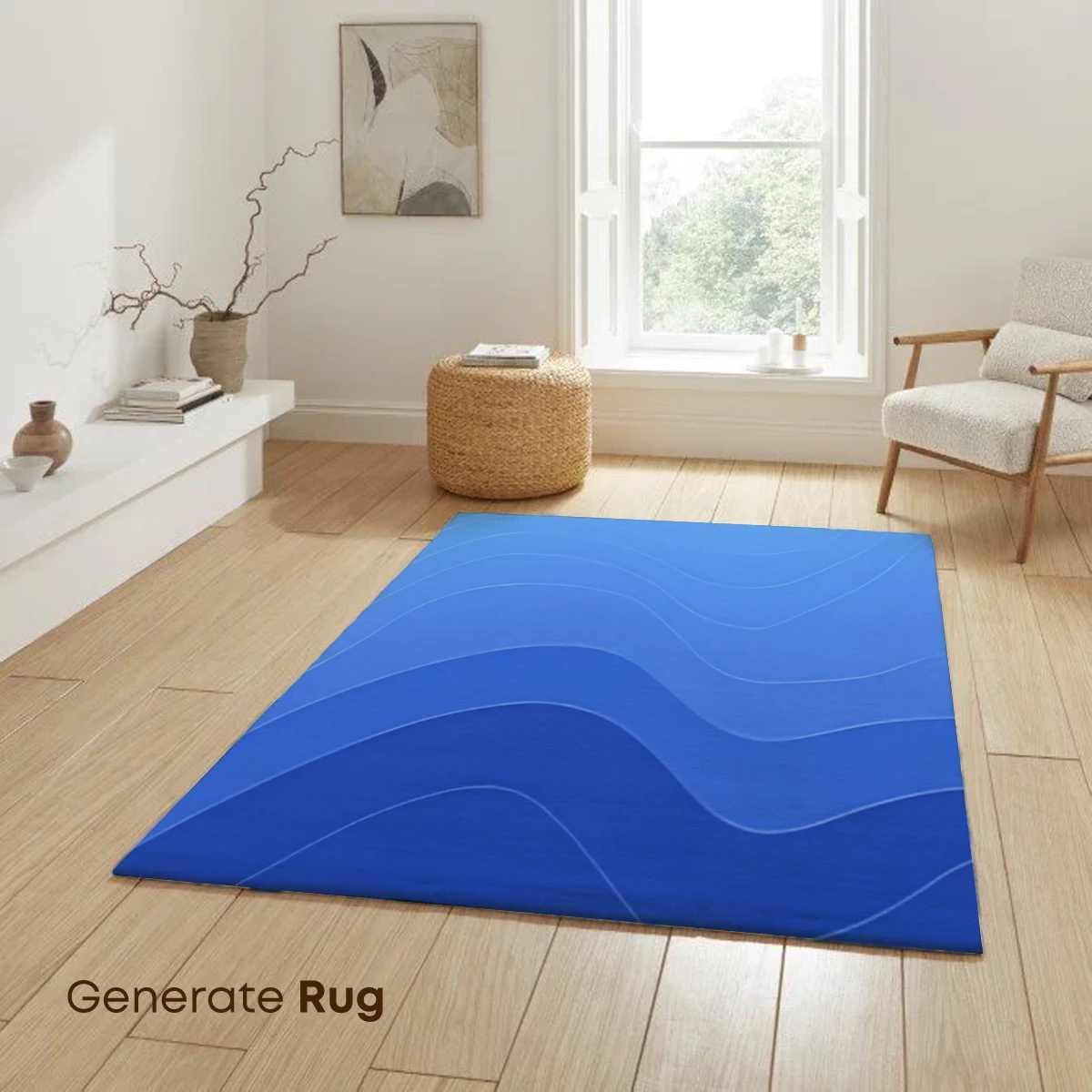 Blue Wave Symphony: Abstract Fluidity - Image 6