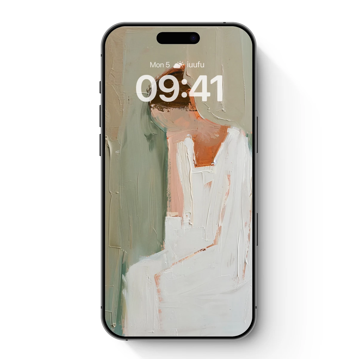 Abstract Solitude: Brushstroke Figure in Serenity