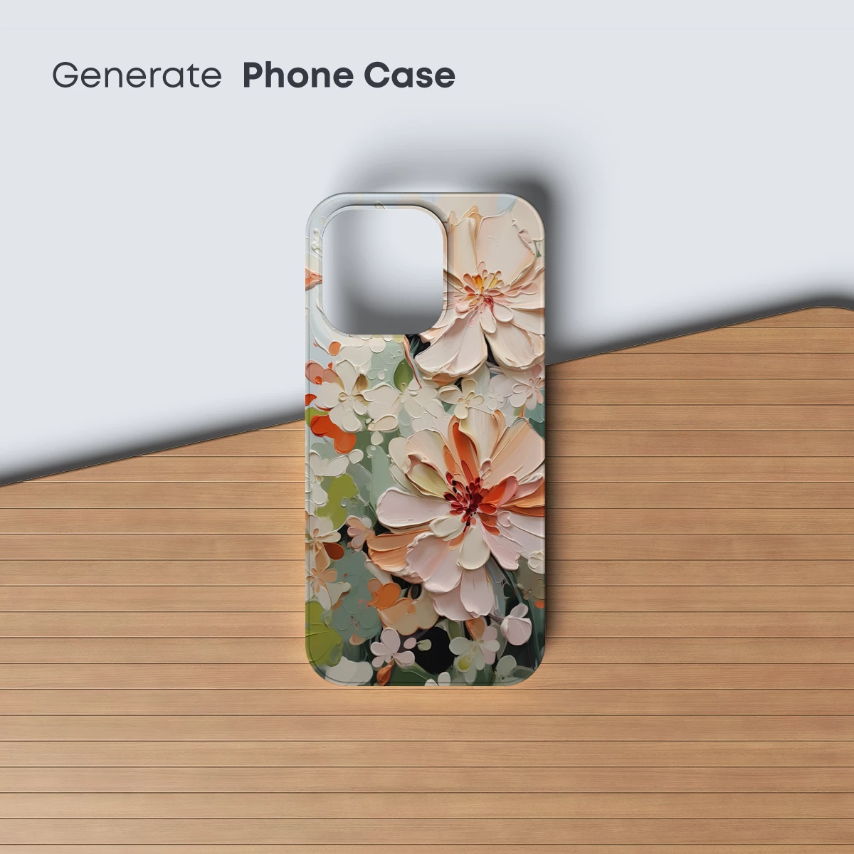 Impasto Floral Symphony: Textured Blooms in Pastel Harmony - Image 3