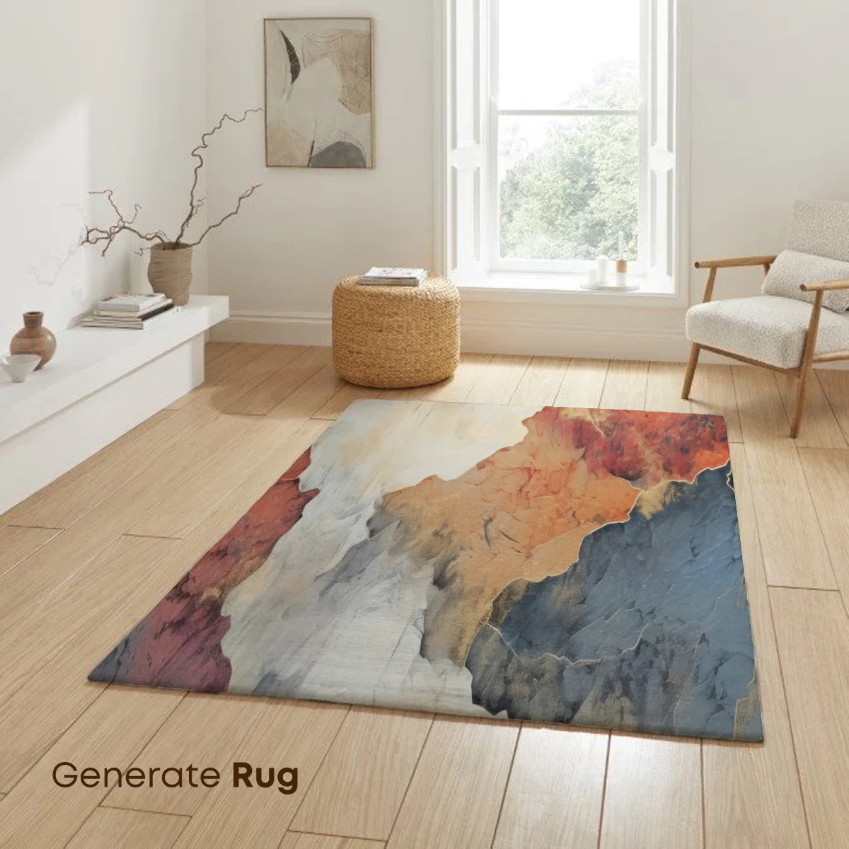 Abstract Terrain Odyssey: Fusion of Earth Tones - Image 6