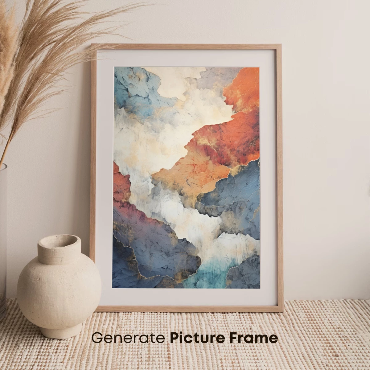 Abstract Terrain Odyssey: Fusion of Earth Tones - Image 7