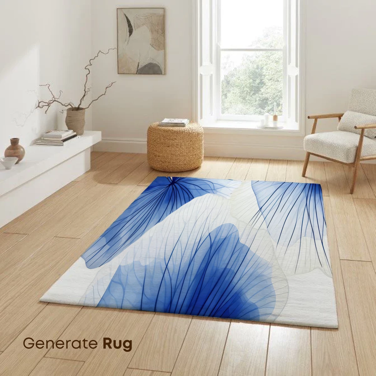 Blue Whispering Petals: Ethereal Floral Artistry - Image 6