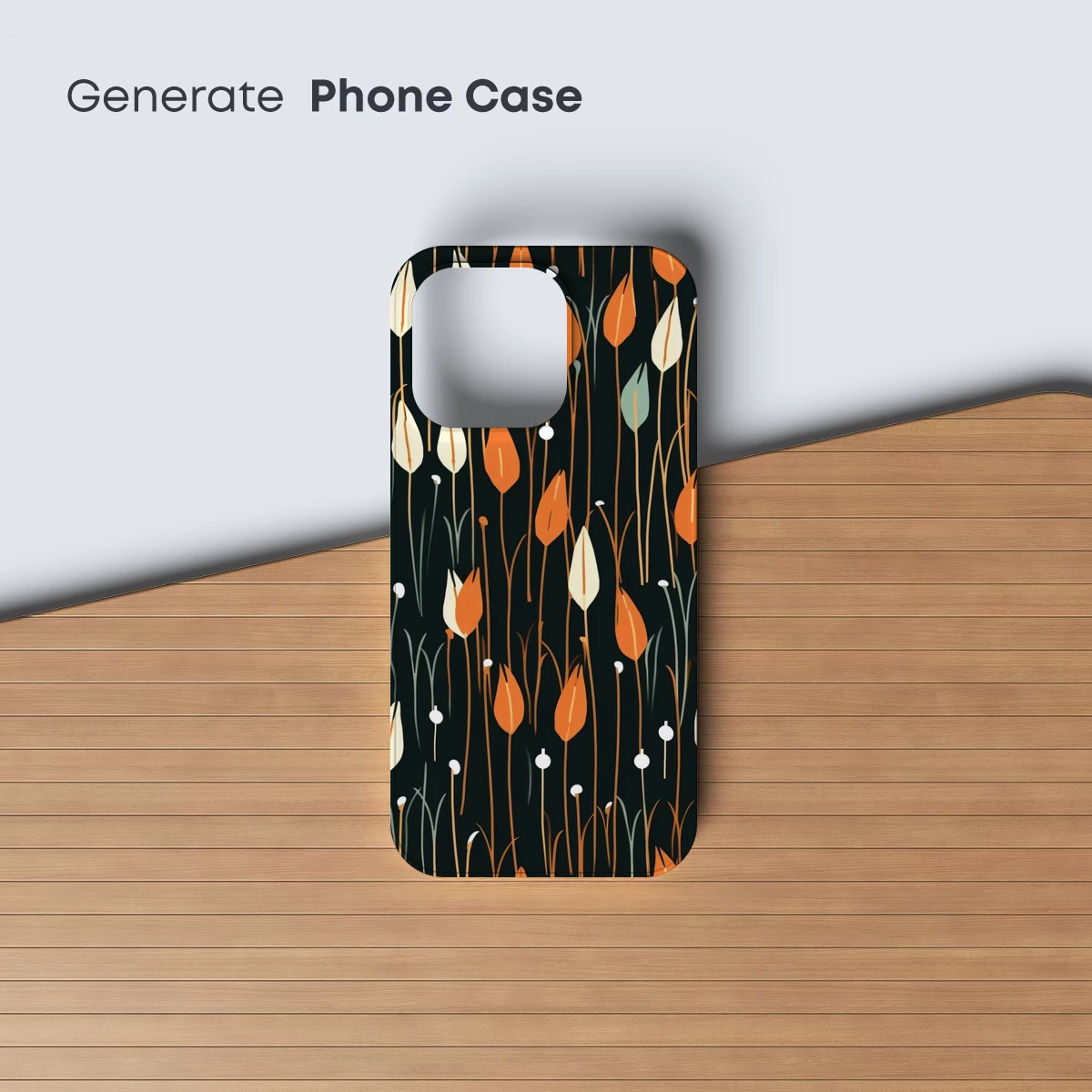 Autumnal Tulip Symphony: Modern Botanical Art - Image 3