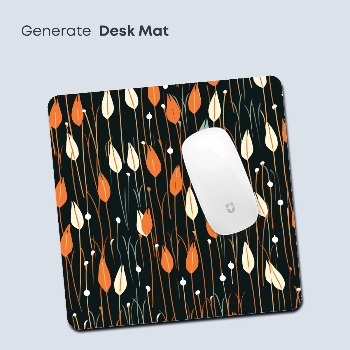 Autumnal Tulip Symphony: Modern Botanical Art - Image 4