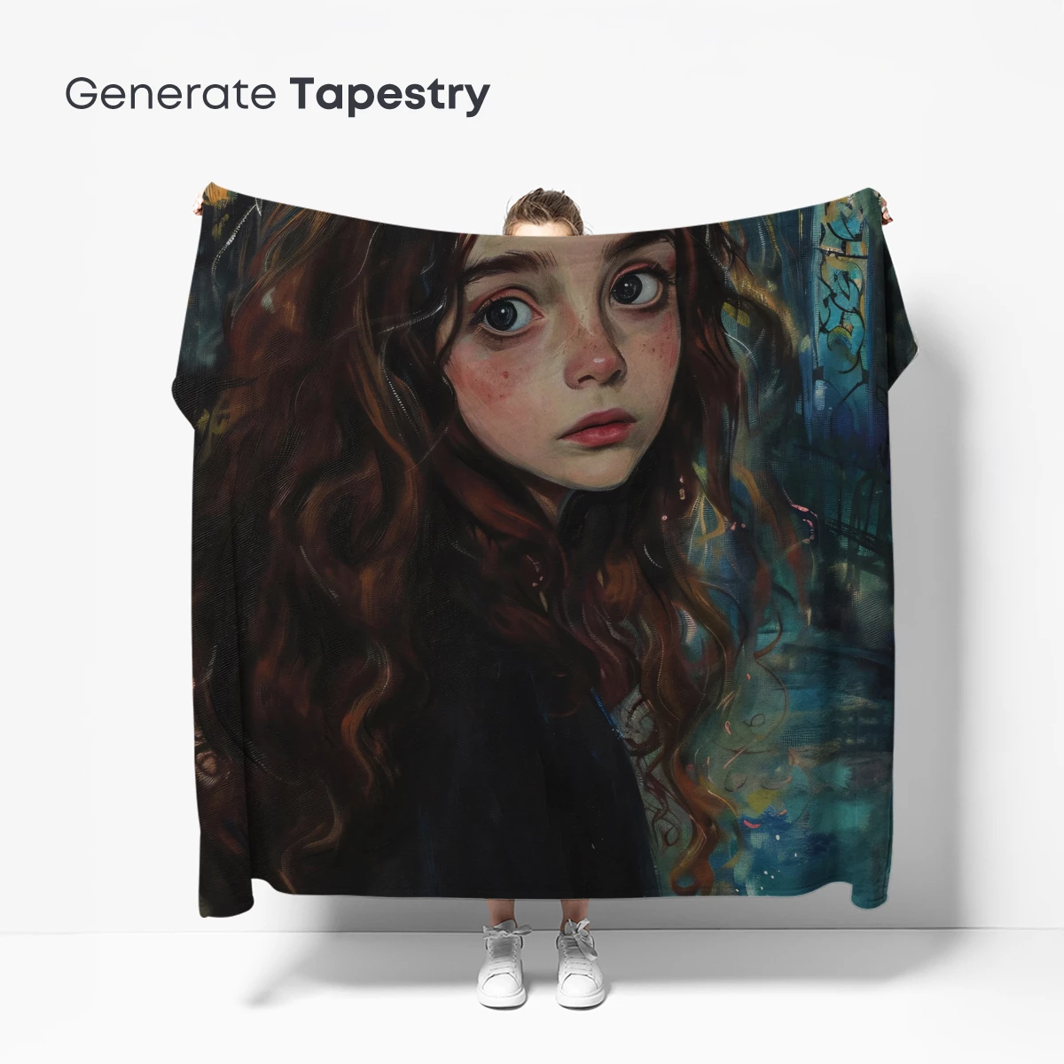 Enchanted Night Whispers: A Girl's Dreamlike Journey - Image 5