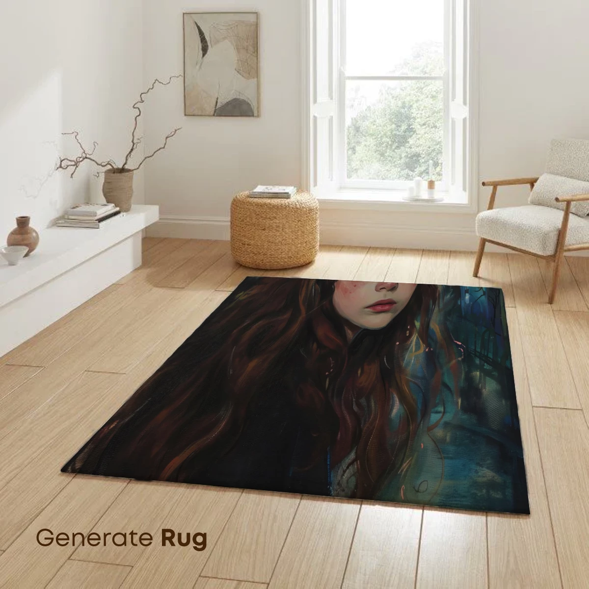 Enchanted Night Whispers: A Girl's Dreamlike Journey - Image 6