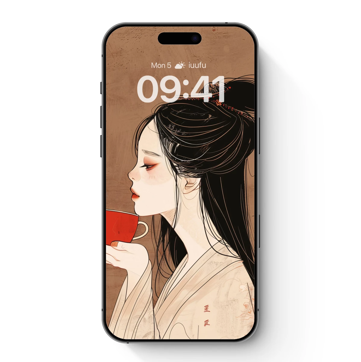 Elegant Sips: A Timeless Hanfu Portrait Elegant Sips: A Timeless Hanfu Portrait