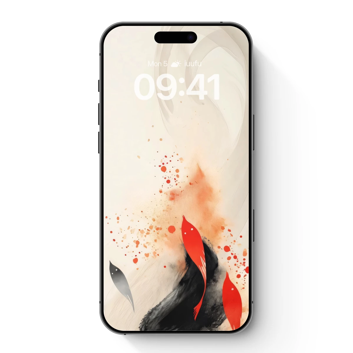 Abstract Phoenix Rising: Ink and Ember Fusion