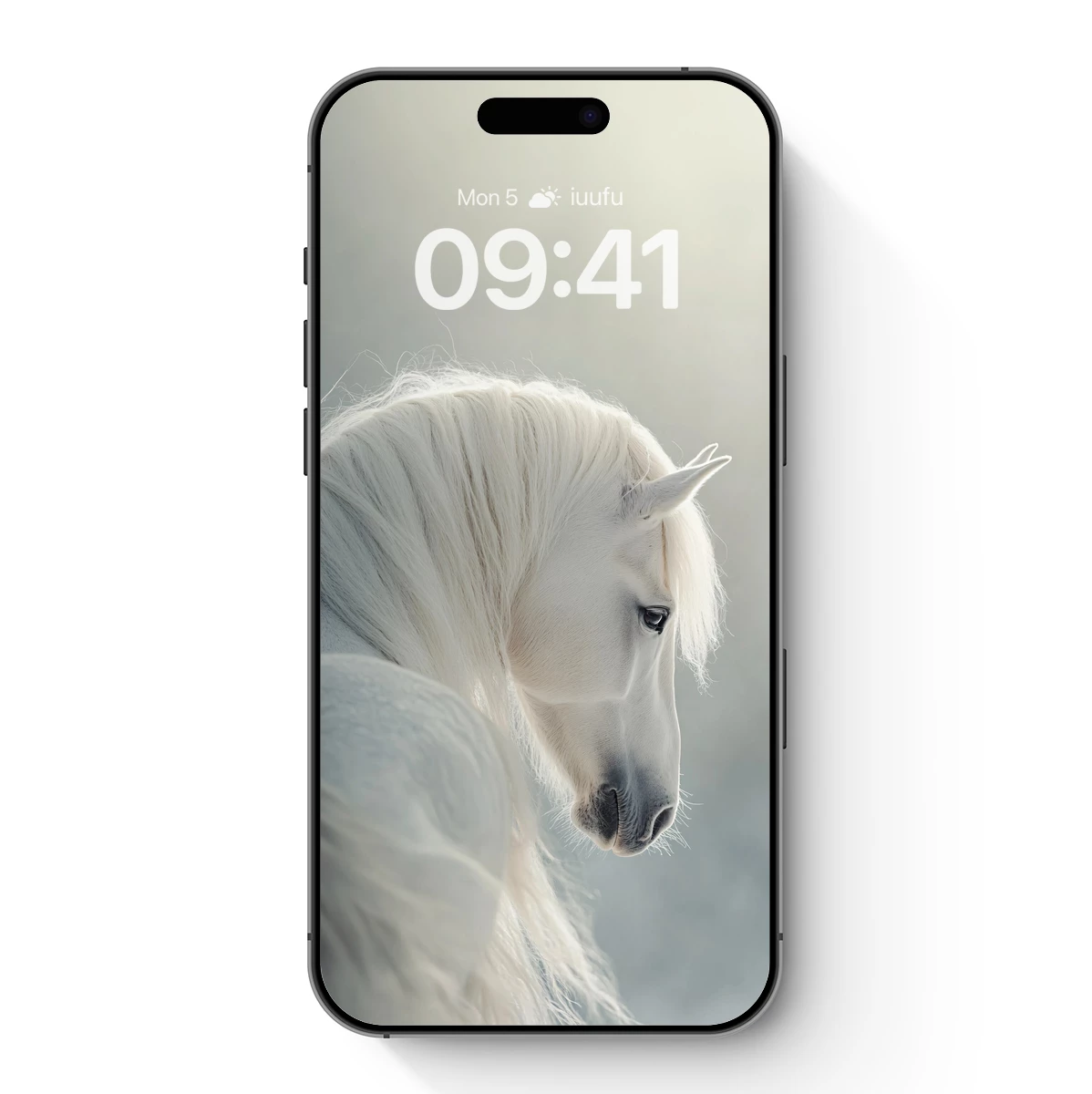 Ethereal White Stallion: Serene Majesty