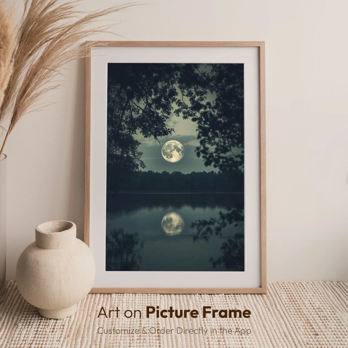 Moonlit Serenity: Forest Reflections - Image 7