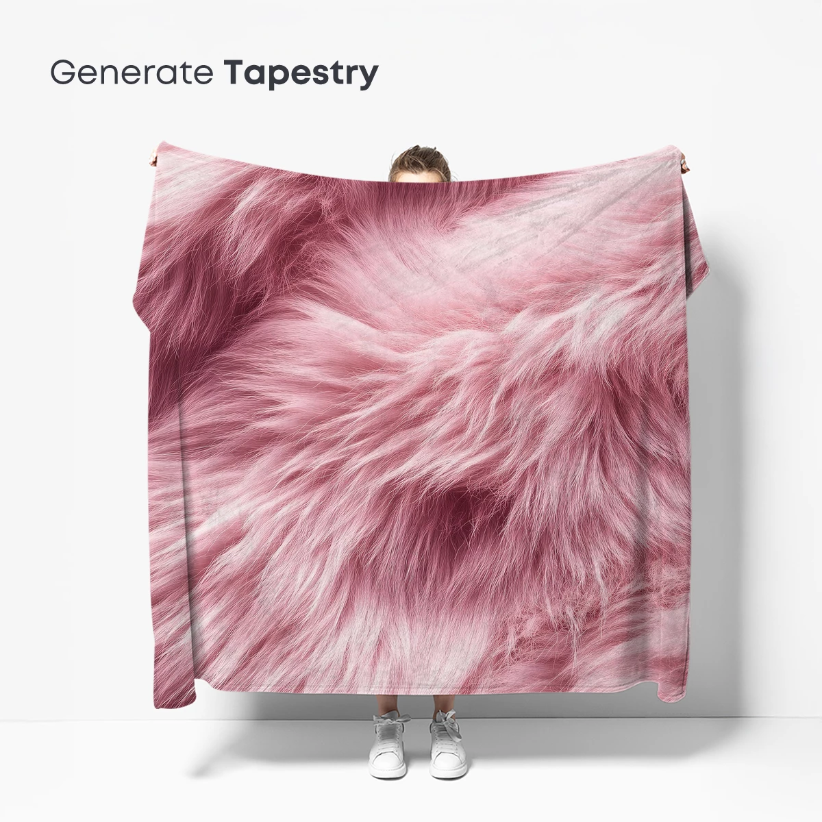 Blush Fur Elegance: Soft Pink Textures - Image 5