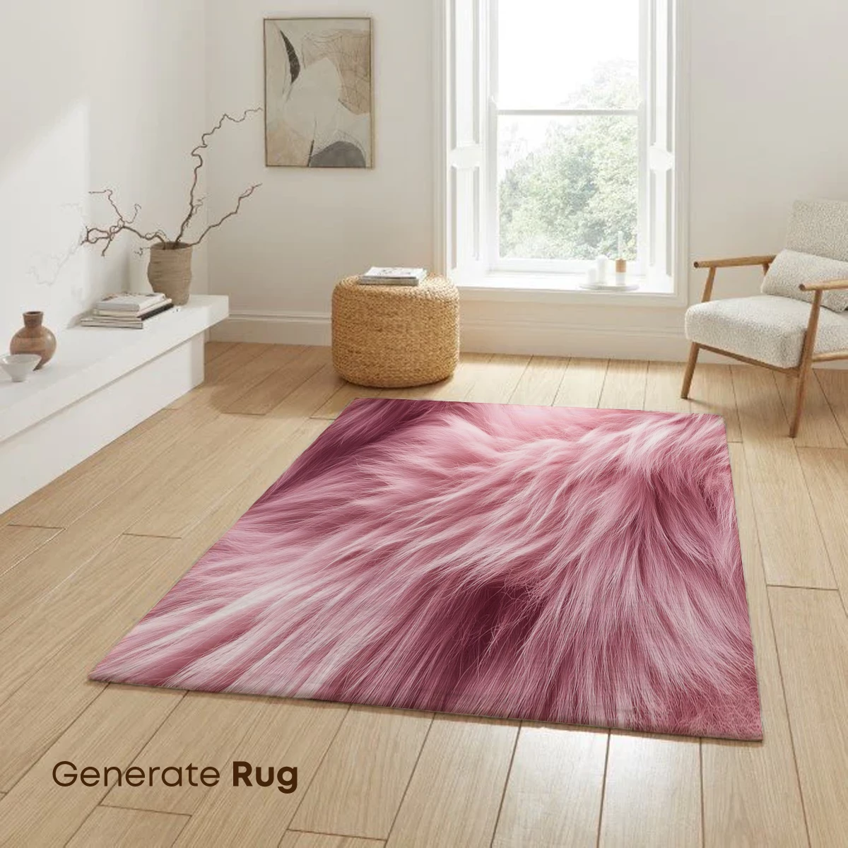 Blush Fur Elegance: Soft Pink Textures - Image 6