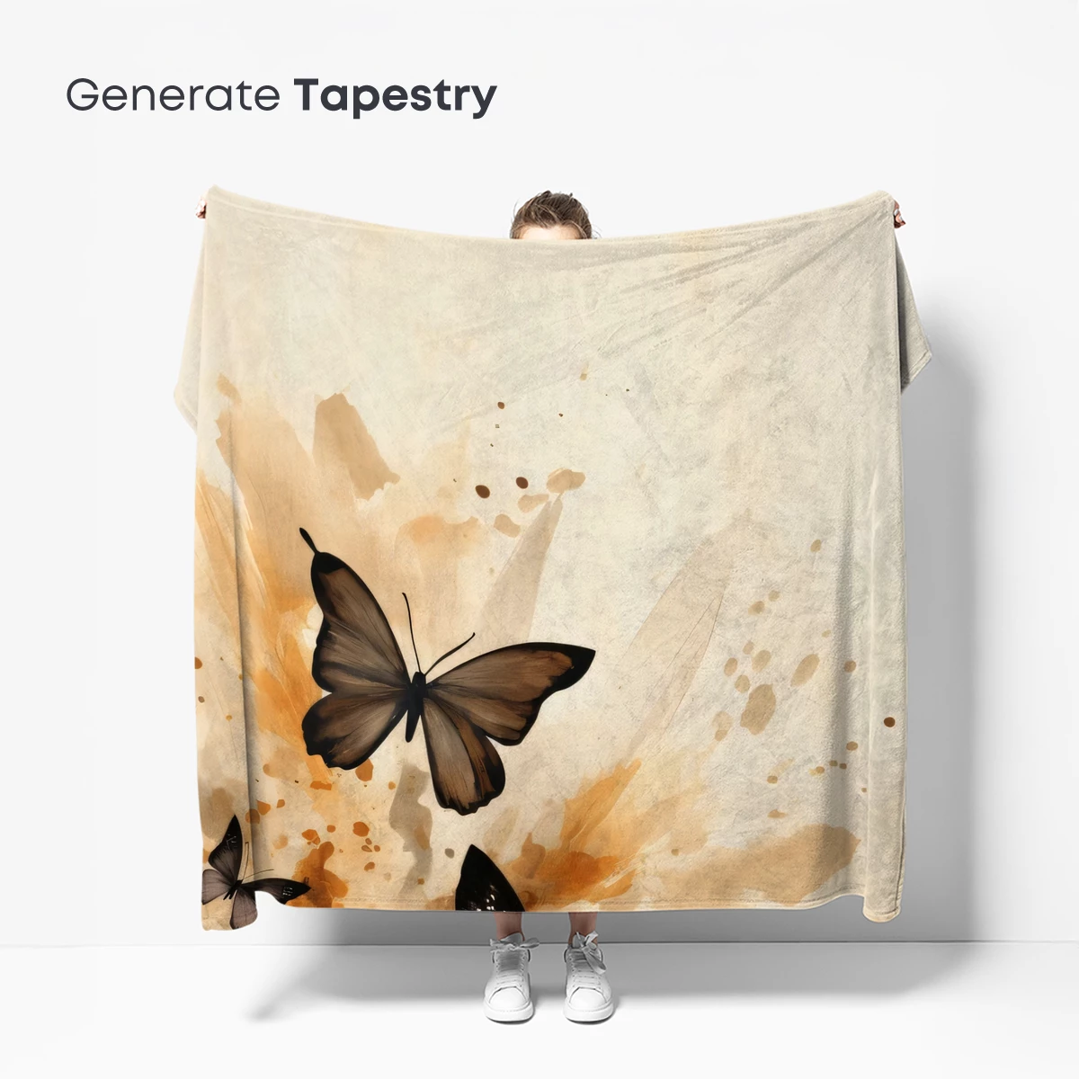 Butterfly Elegy: Abstract Flight in Sepia Tones - Image 5