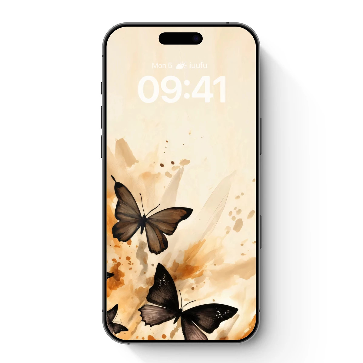 Butterfly Elegy: Abstract Flight in Sepia Tones