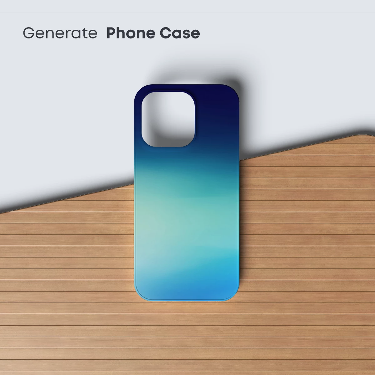 Gradient Serenity: Blue Horizon Fusion - Image 3