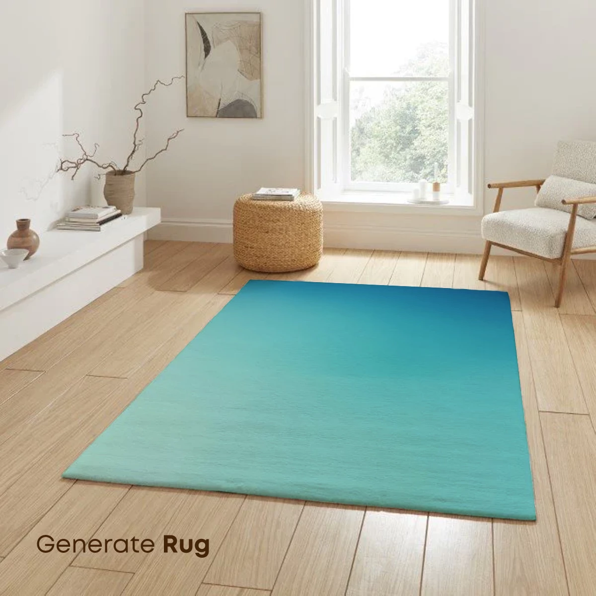 Gradient Serenity: Blue Horizon Fusion - Image 6