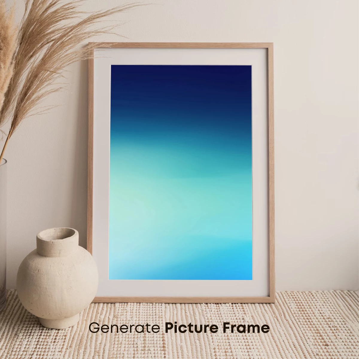 Gradient Serenity: Blue Horizon Fusion - Image 7