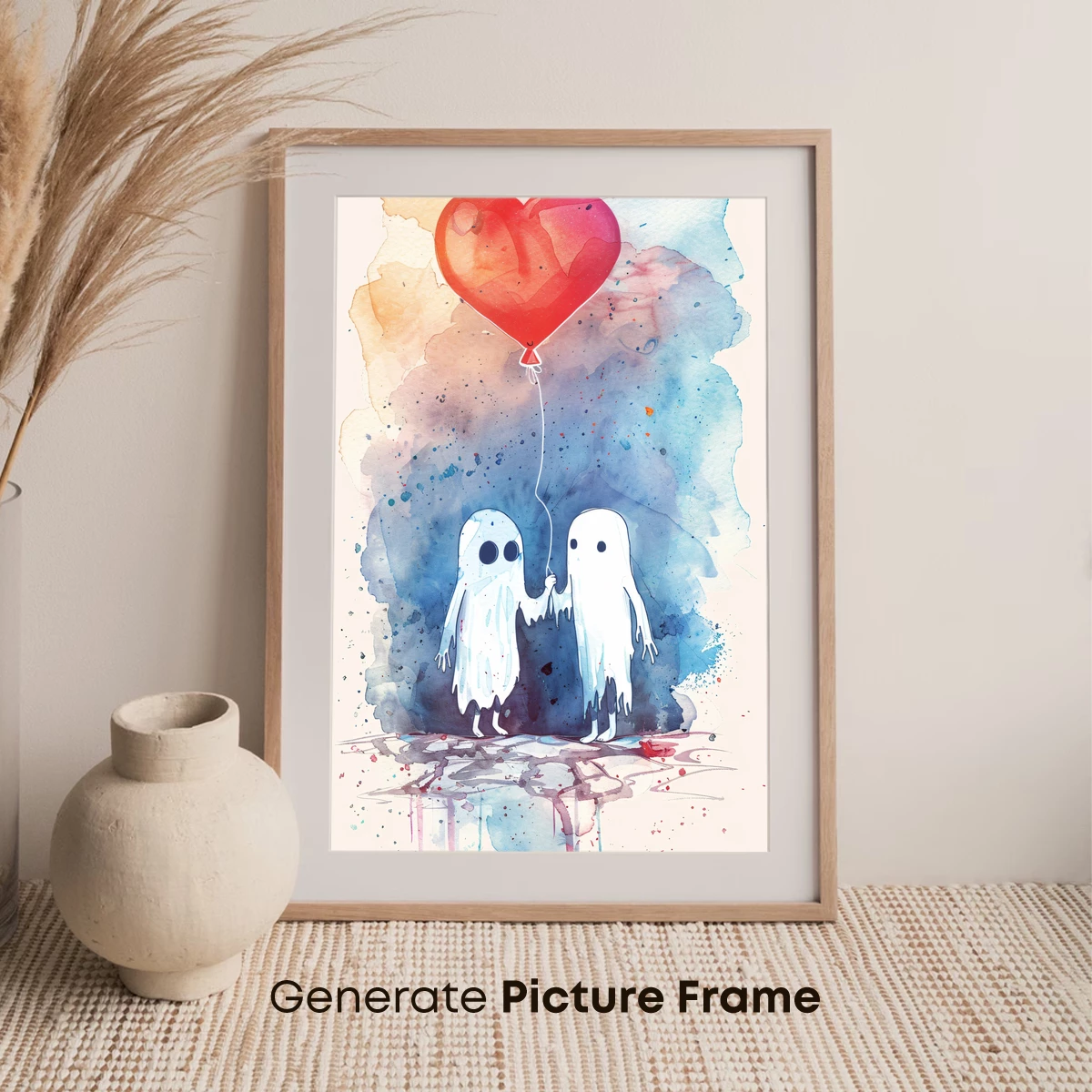 Ghostly Love: Heart Balloon Romance - Image 7