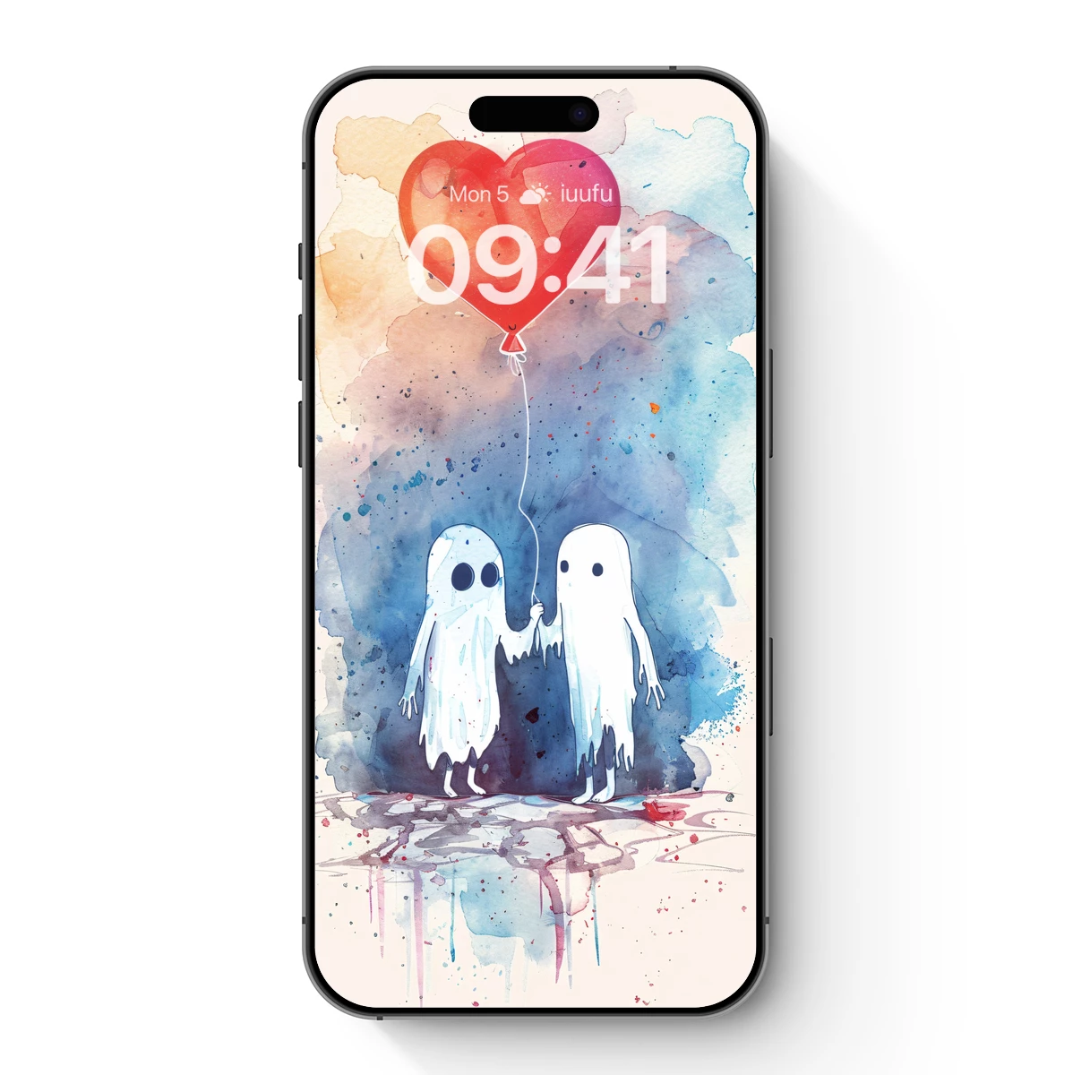 Ghostly Love: Heart Balloon Romance