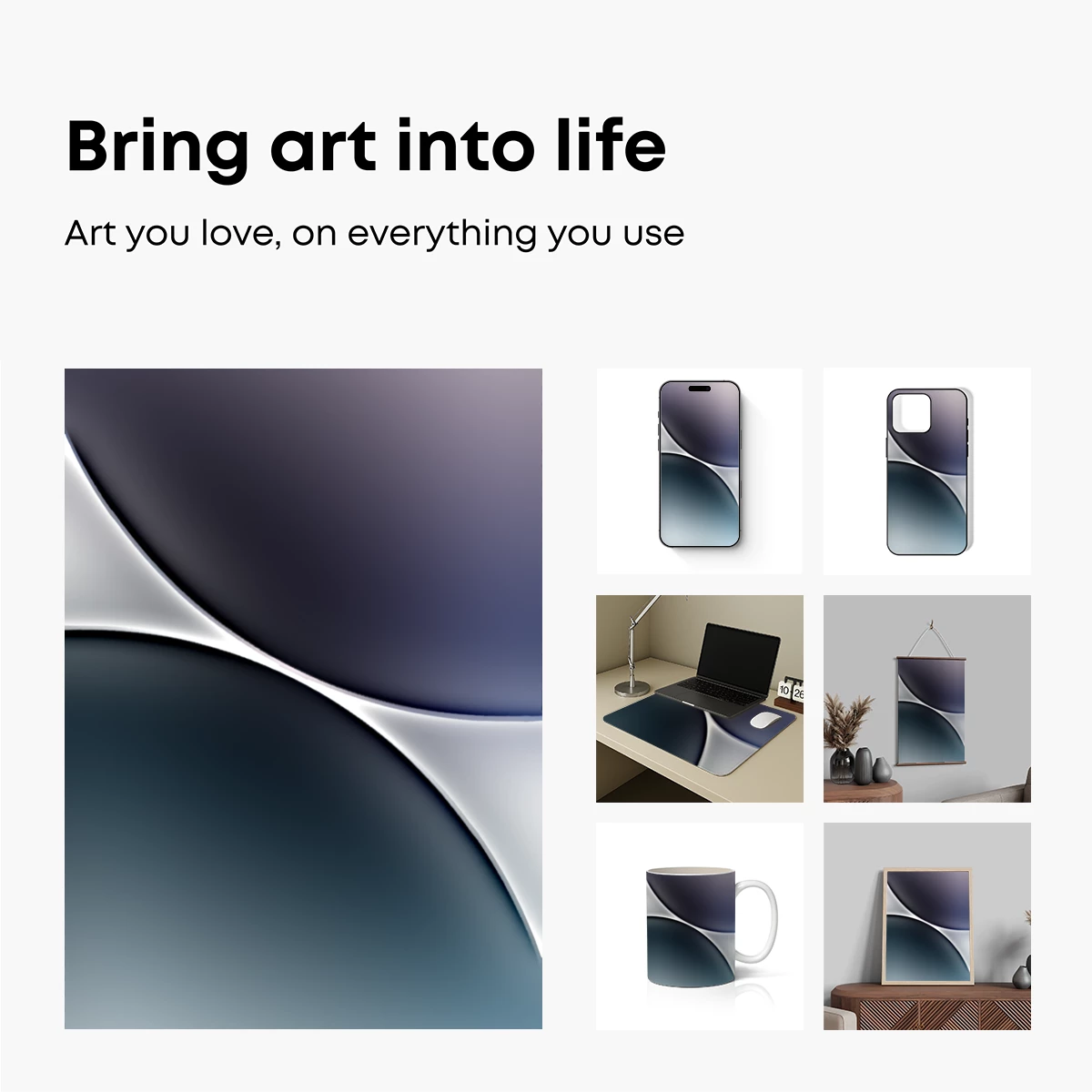 Elegant Curves in Monochrome Harmony - Image 2