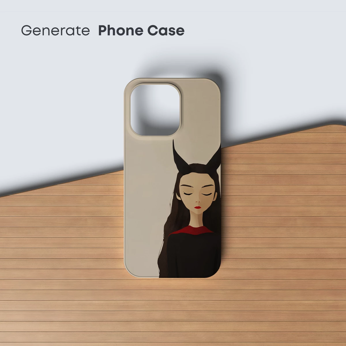 Ethereal Gothic Elegance: Horned Serenity - Image 3