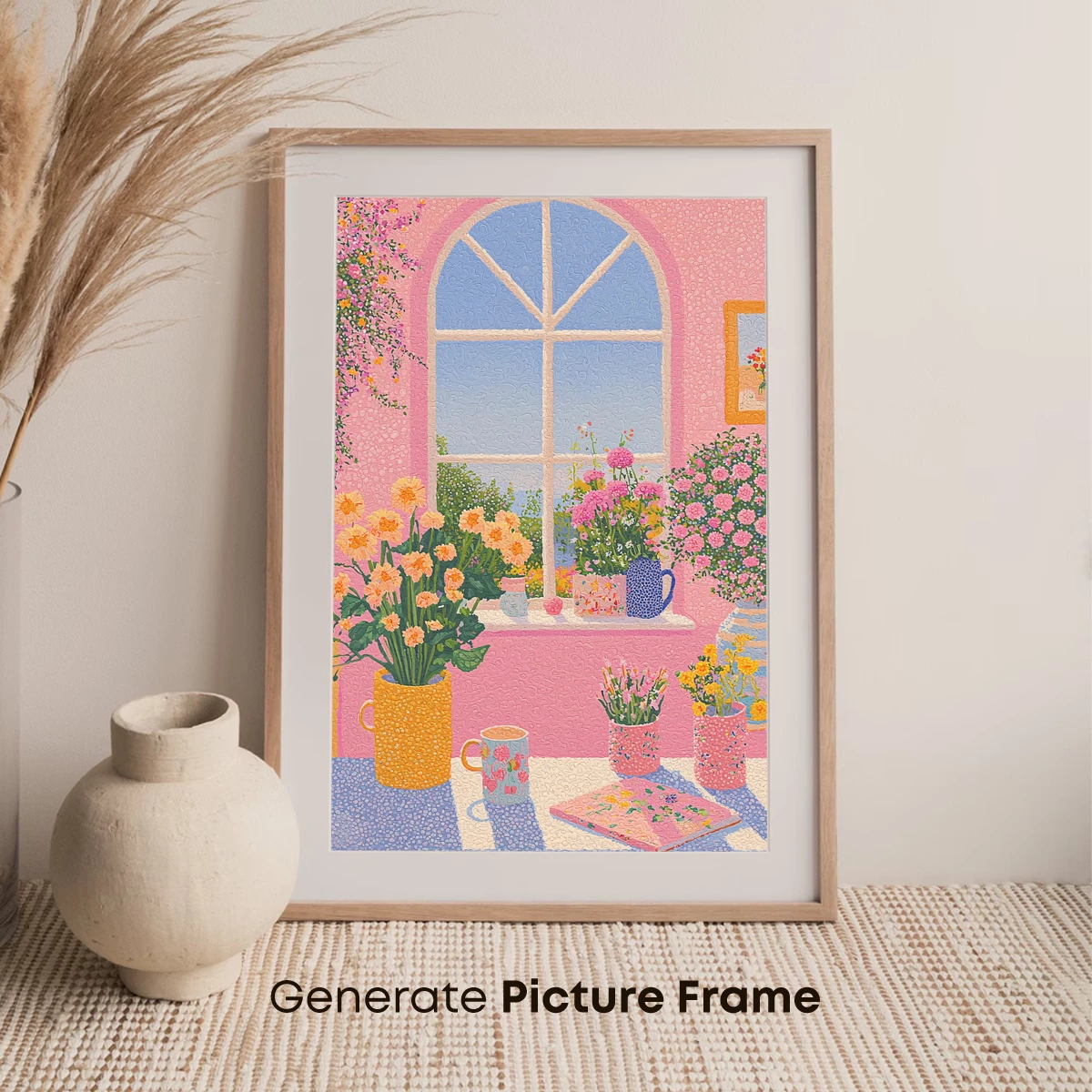 Blooming Serenity: A Floral Haven in Pastel Bliss - Image 7