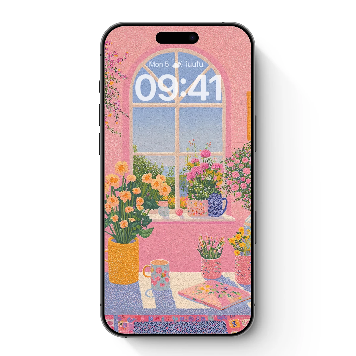 Blooming Serenity: A Floral Haven in Pastel Bliss