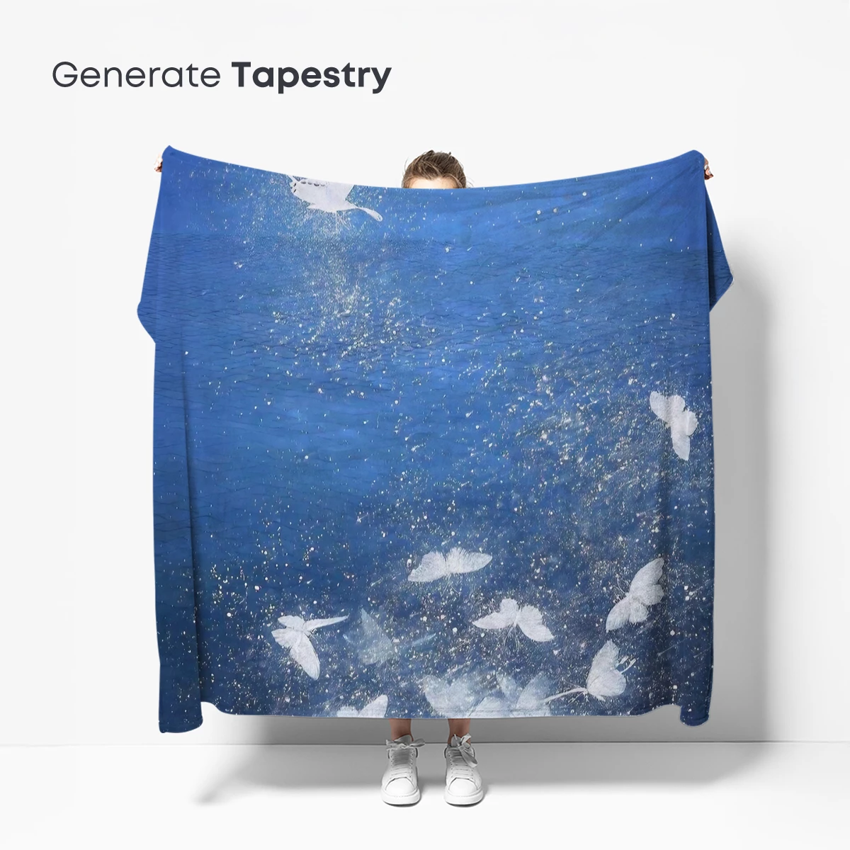 Ethereal Butterflies in Azure Depths - Image 5