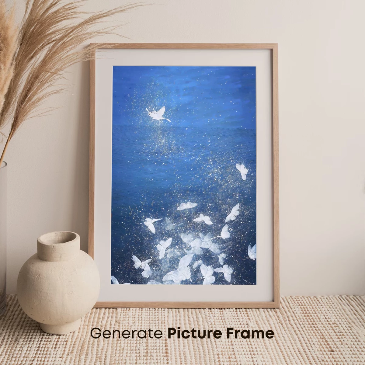 Ethereal Butterflies in Azure Depths - Image 7